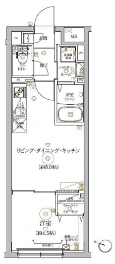 RELUXIA大塚の間取り図