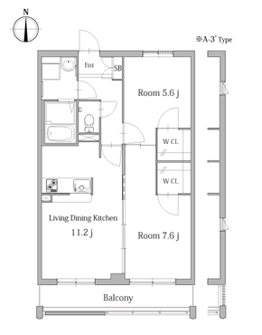 A-3 Type間取り図