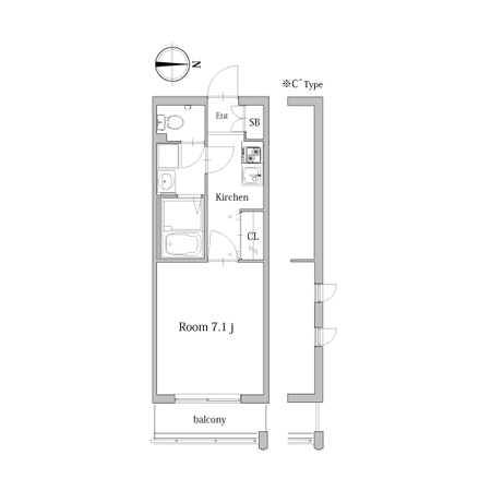 C Type間取り図