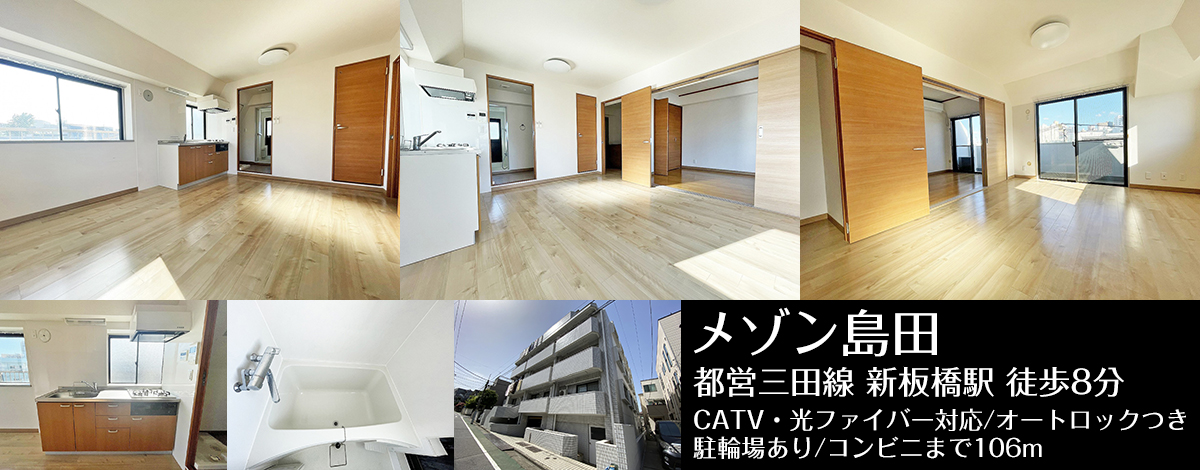 都営三田線新板橋駅 徒歩8分・メゾン島田