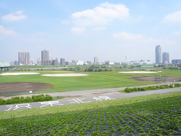 荒川河川敷画像