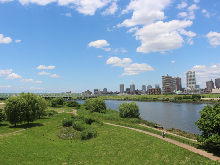 荒川河川敷画像