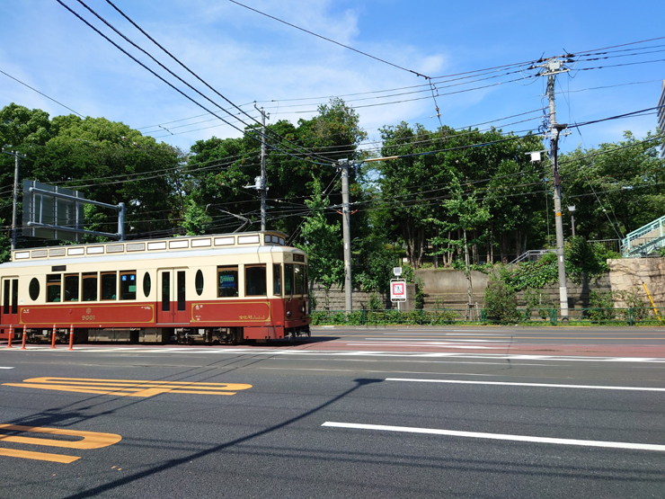 都電と飛鳥山公園画像