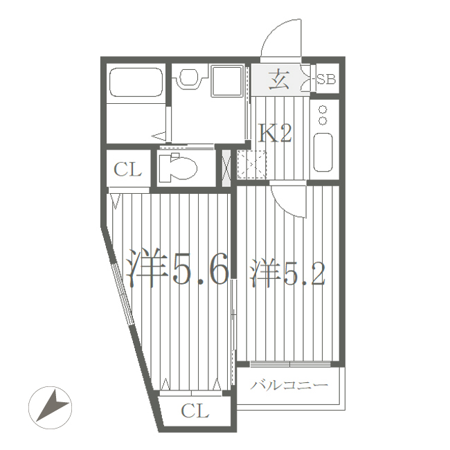 C1タイプ間取り図