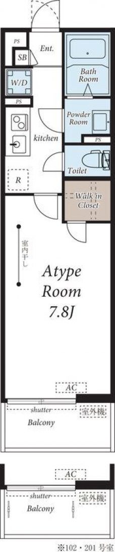 ヴィラ千川の間取り図