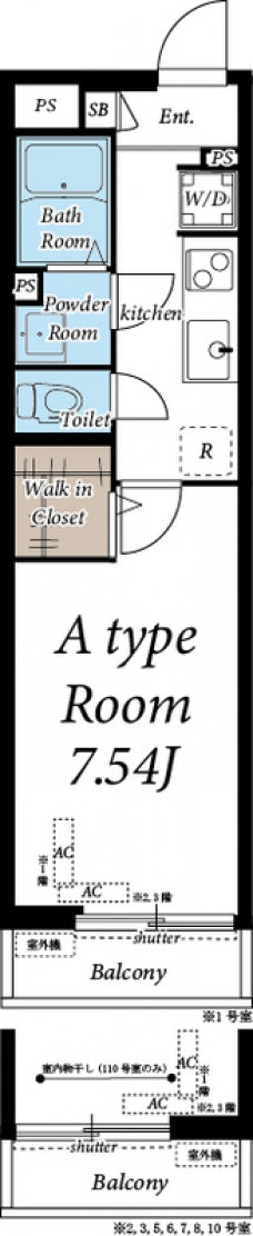 ヴィラ見沼代親水公園の間取り図