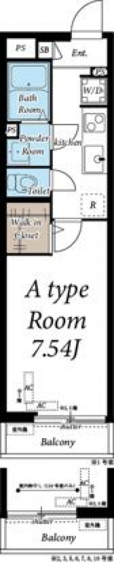 ヴィラ見沼代親水公園の間取り図