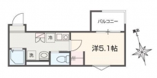 MELDIA南浦和Ⅳの間取り図