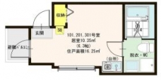 ハーモニーテラス青井Ⅵの間取り図
