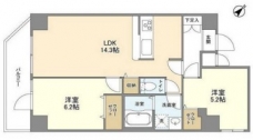 アルファコート王子2の間取り図