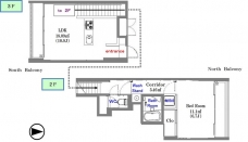 蓮根マンションの間取り図