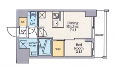 クレストコート東日暮里の間取り図