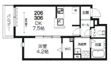 ラシーネ赤塚の間取り図