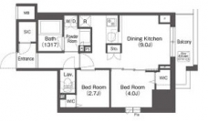 コンフォリア東上野の間取り図