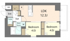 S-RESIDENCE王子enableの間取り図