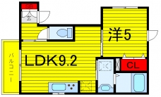 JPEハイツの間取り図