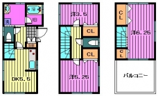 小谷場戸建の間取り図