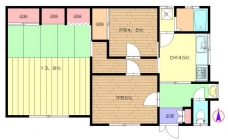 アイリス花園の間取り図