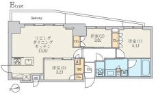 クレストコート北千住レジデンスの間取り図