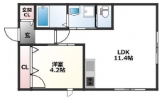 コンフォートＫの間取り図
