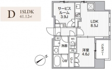 グランエール西日暮里NORTHの間取り図