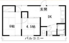 コーポくらまえの間取り図