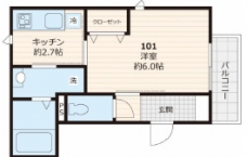 モアナ上板橋の間取り図
