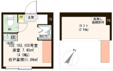 ウェリナ東十条の間取り図