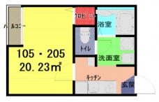 アーク・ヴィラ南鳩ヶ谷の間取り図