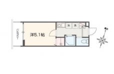 MELLAS武蔵浦和の間取り図