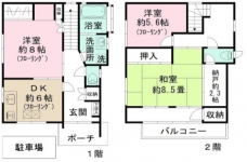上十条１丁目戸建の間取り図