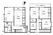 桜木町４丁目貸戸建ての間取り図