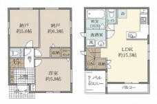赤羽台3丁目戸建ての間取り図