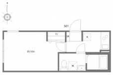 湯島レジデンスの間取り図