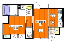 ベルリード南大塚の間取り図