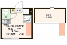 ウェリナ東十条の間取り図