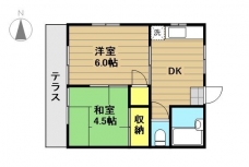 ウイングAの間取り図
