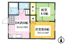 吉岡ハイツの間取り図