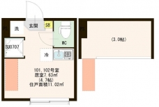 AVAND 北千住の間取り図