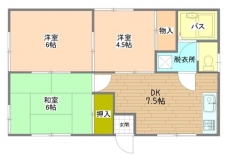 二幸ハイツの間取り図