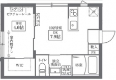 COCOCUBE西日暮里の間取り図