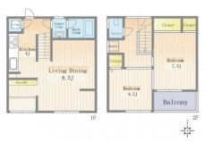 王子戸建ての間取り図
