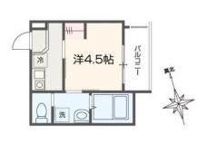 MELDIA南浦和Ⅳの間取り図