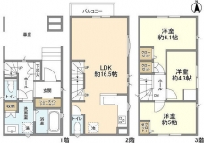 Kolet南鳩ヶ谷#18の間取り図