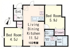 アヴニール大宮の間取り図