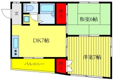 ナガシマハイツの間取り図