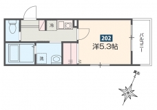 ハレアカラ東浦和 の間取り図