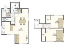 ウォームモダンリノベ古民家の間取り図