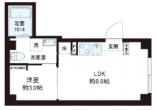 レピュア十条レジデンスⅡの間取り図