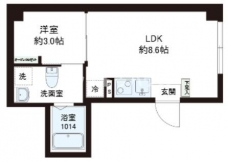 レピュア十条レジデンスⅡの間取り図